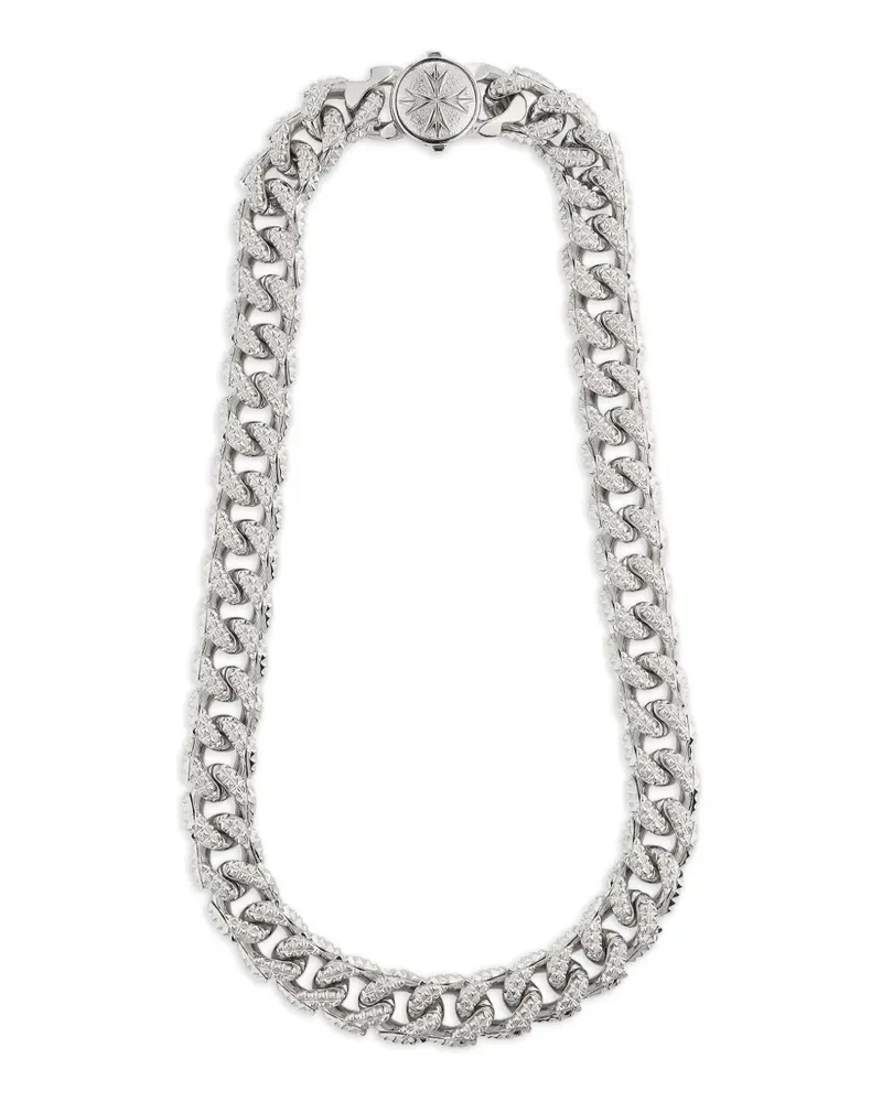 Emanuele Bicocchi studded curb-chain necklace - Silber Silber