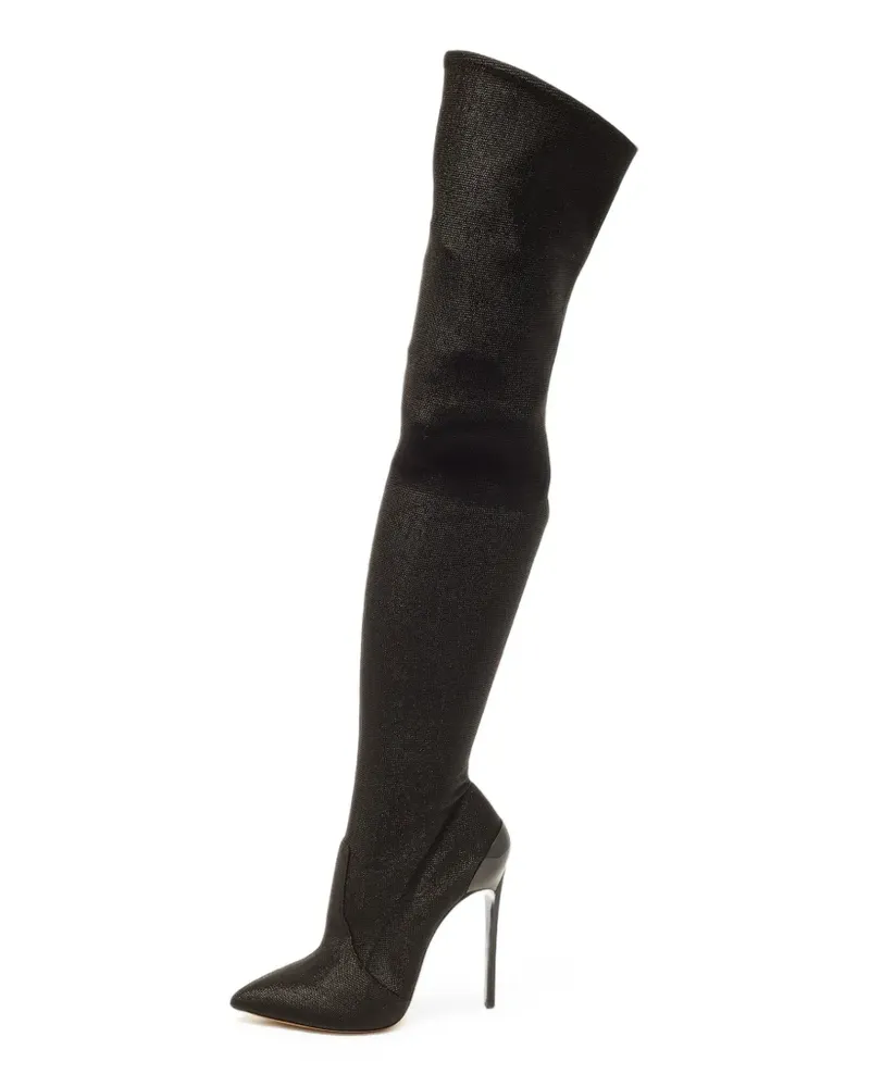 Casadei Kniehohe Blade Stiefel - Schwarz Schwarz