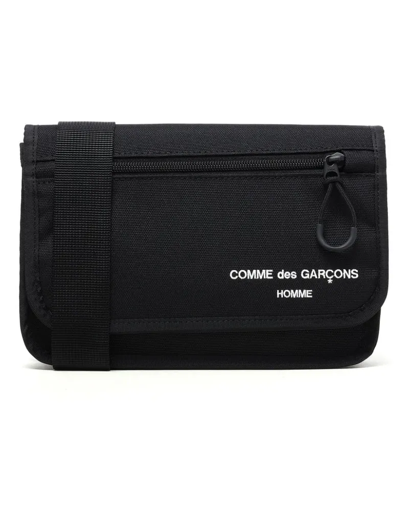 Comme des Garçons Kuriertasche mit Logo-Stickerei - Schwarz Schwarz