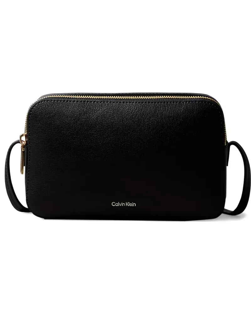 Calvin Klein logo-detail zip satchel bag - Schwarz Schwarz