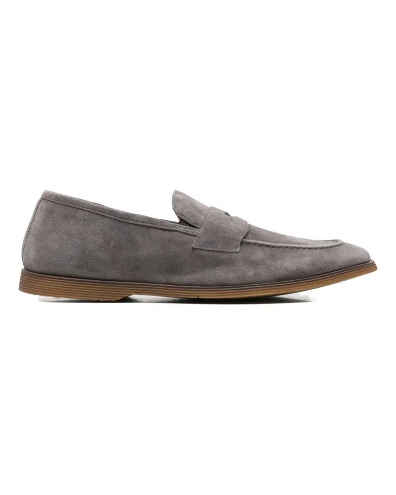 Alberto Gozzi penny-slot almond-toe loafers - Grau Grau