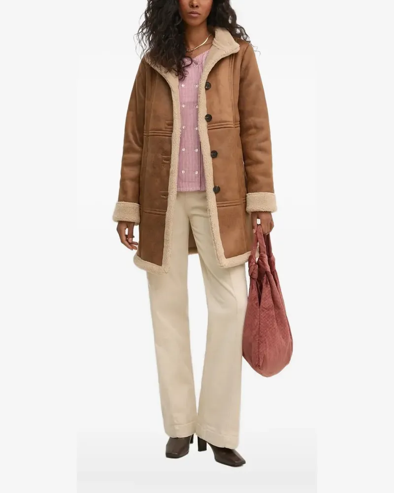 Hoss Intropia Fleecejacke mit Knopfverschluss - Braun Braun