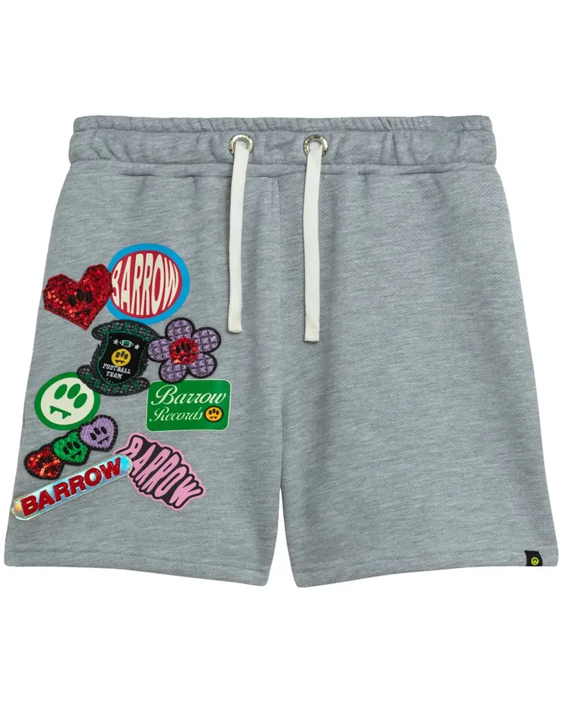 BARROW Joggingshorts mit Logo-Print - Grau Grau