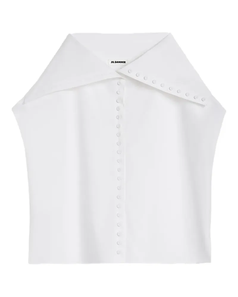 Jil Sander Hemd mit Matrosenkragen - Weiß Weiß