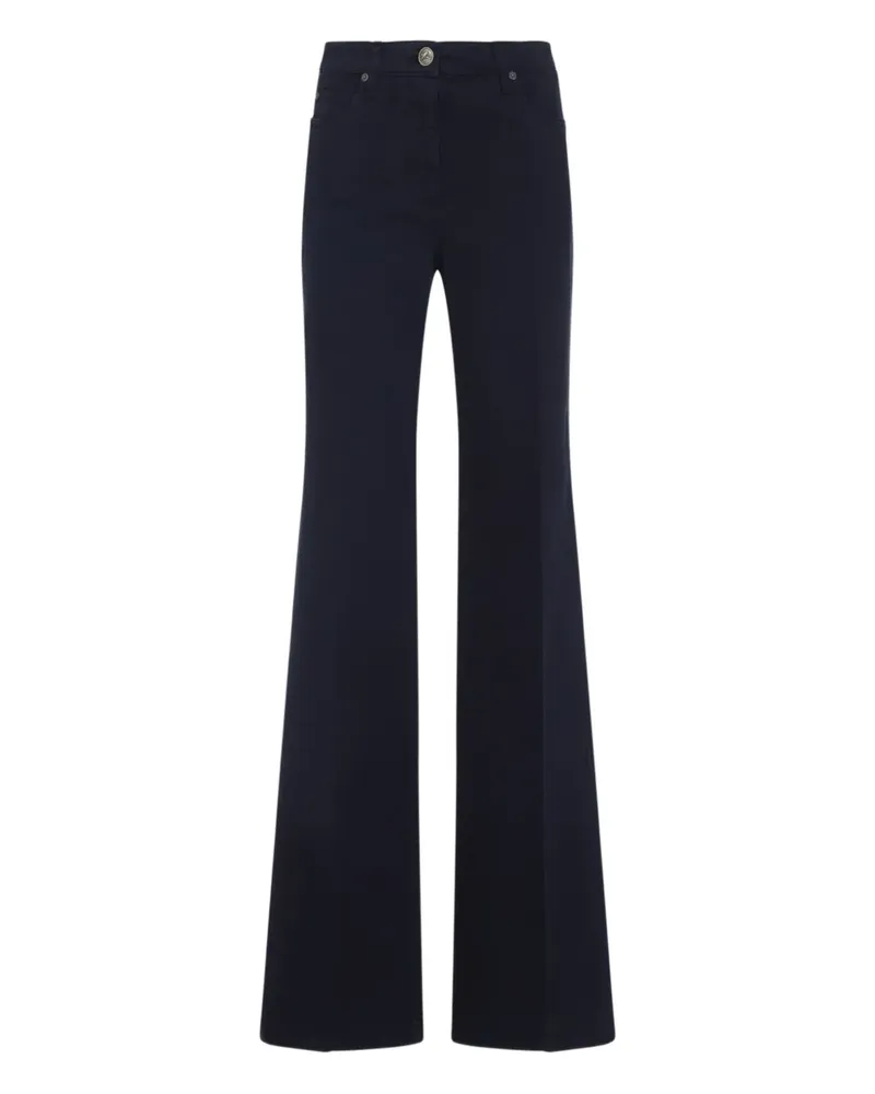 Etro Bestickte Schlagjeans - Blau Blau