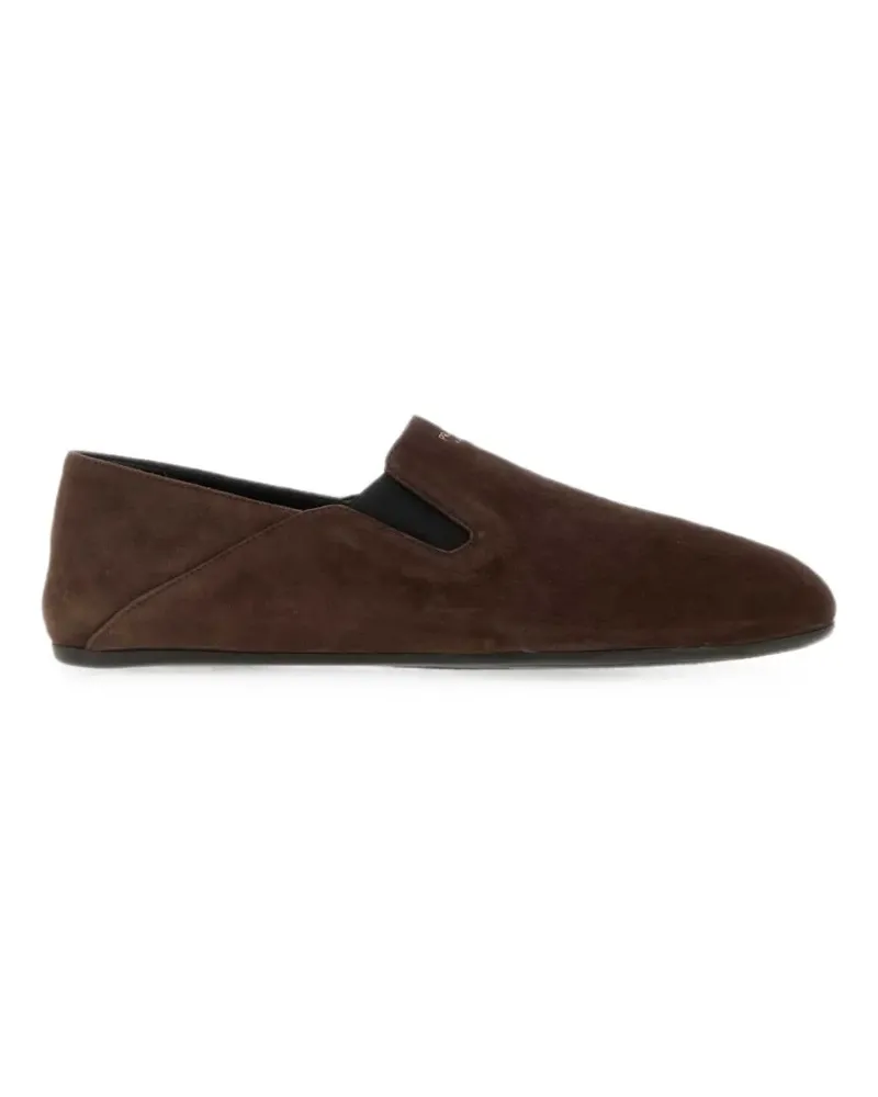 Prada suede slip-on loafers - Braun Braun