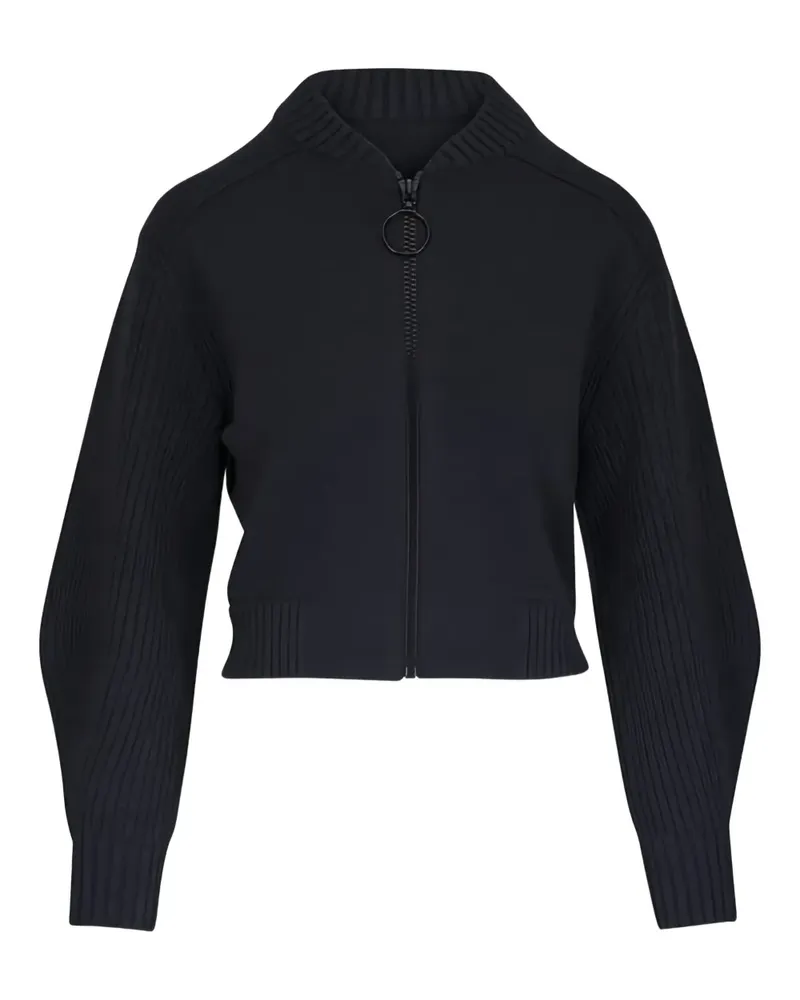 Akris Gerippter Cardigan mit Reißverschluss - Grau Grau