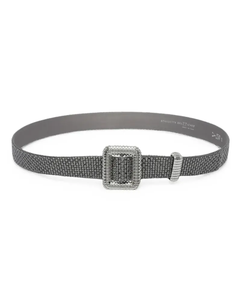 Benedetta Bruzziches Venus crystal-embellished belt - Grau Grau