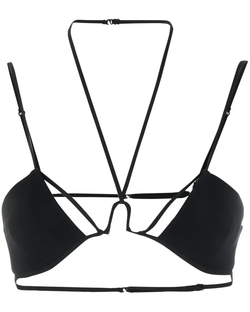 Nensi Dojaka Neckholder-Top - Schwarz Schwarz