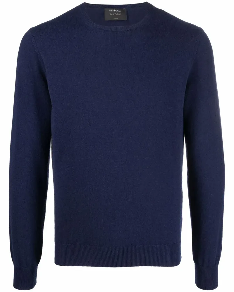 Dell'oglio Kaschmirpullover mit Rundhalsausschnitt - Blau Blau
