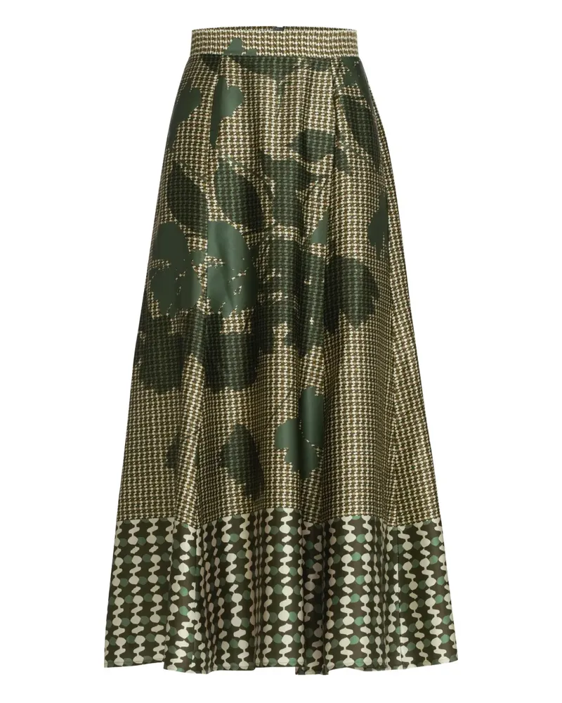 Silvia Tcherassi Erin printed midi skirt - Grün Grün