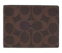 Portemonnaie mit Logo-Muster - Braun