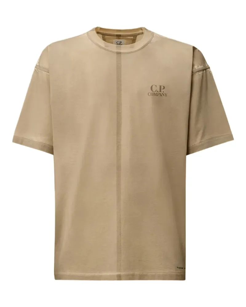 C.P. Company T-Shirt mit Ziernaht - Nude Nude
