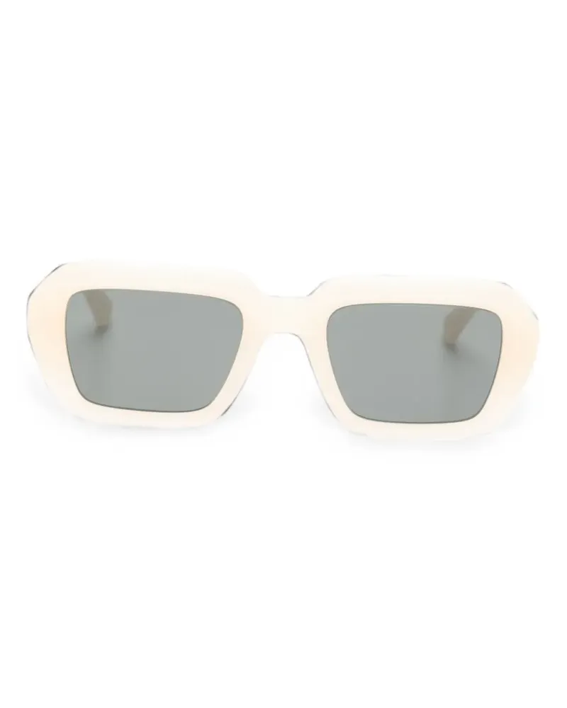 Mykita Nima rectangle-frame sunglasses - Nude Nude
