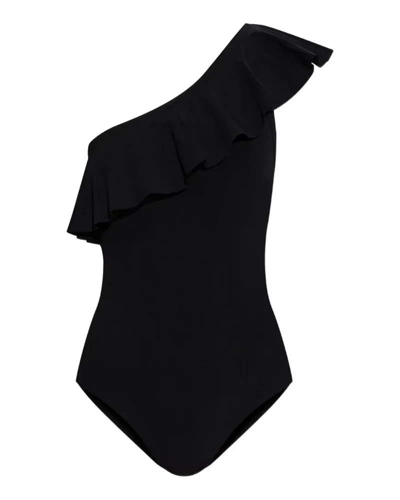 Isabel Marant Sicilya ruffled swimsuit - Schwarz Schwarz