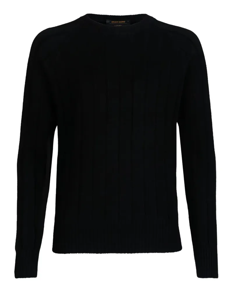 Gran Sasso Kaschmirpullover mit Rundhalsausschnitt - Schwarz Schwarz