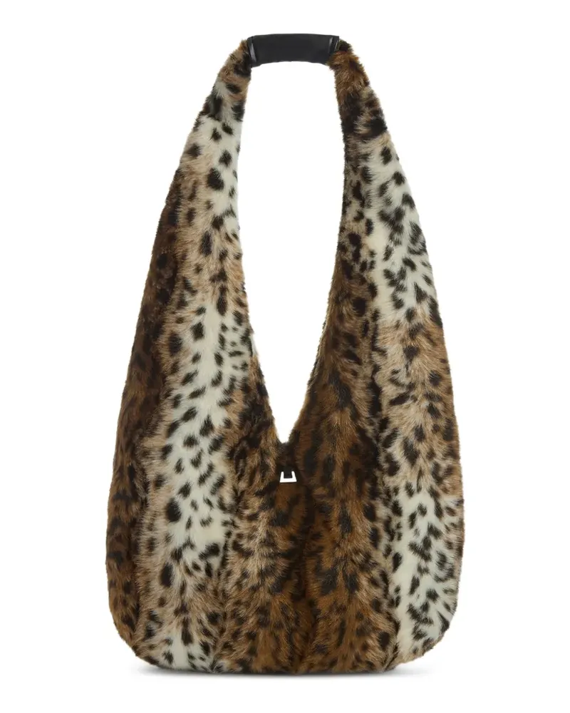 APPARIS Maxi Colette Schultertasche mit Leopardenprint - Braun Braun