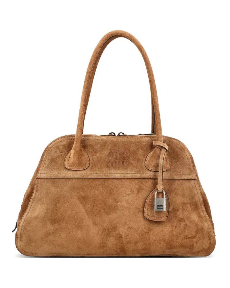 Miu Miu medium Vivant leather backpack - Braun Braun