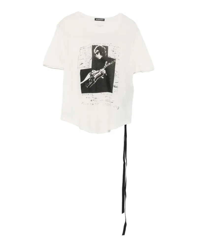 Ann Demeulemeester Fanie T-Shirt mit Schleifendetail - Nude Nude
