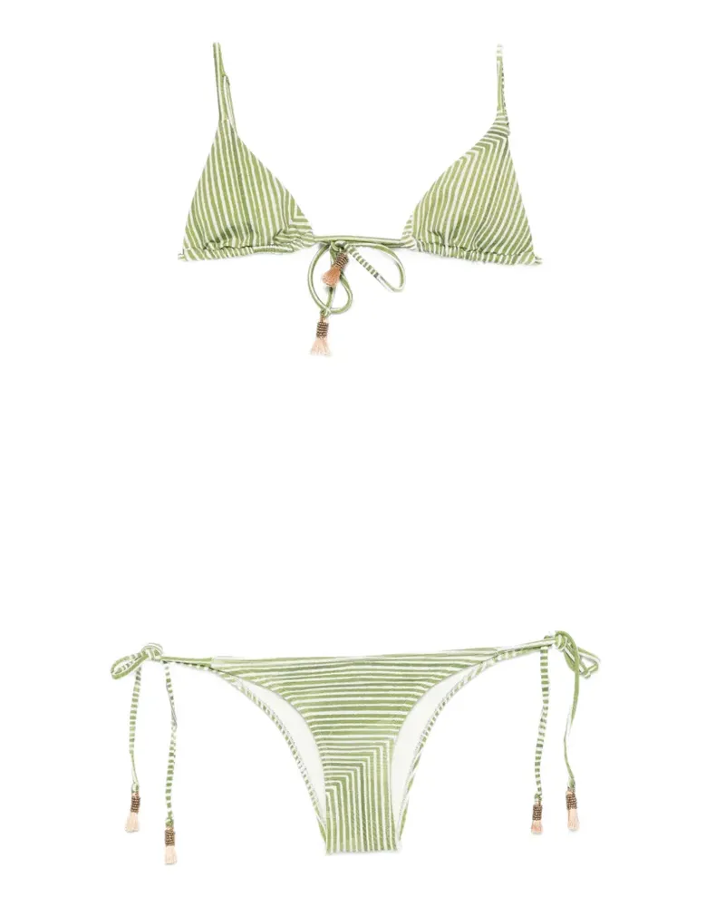 Lenny Niemeyer striped bikini - Grün Grün