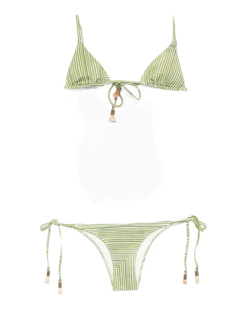 Lenny Niemeyer striped bikini - Grün Grün