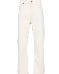 HUGO BOSS Straight-Leg-Jeans mit hohem Bund Nude