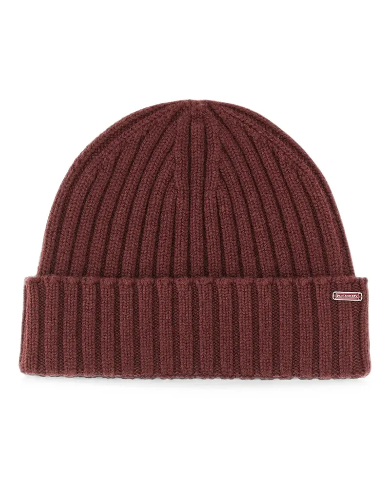 Paul & Shark ribbed-knit beanie hat - Rot Rot