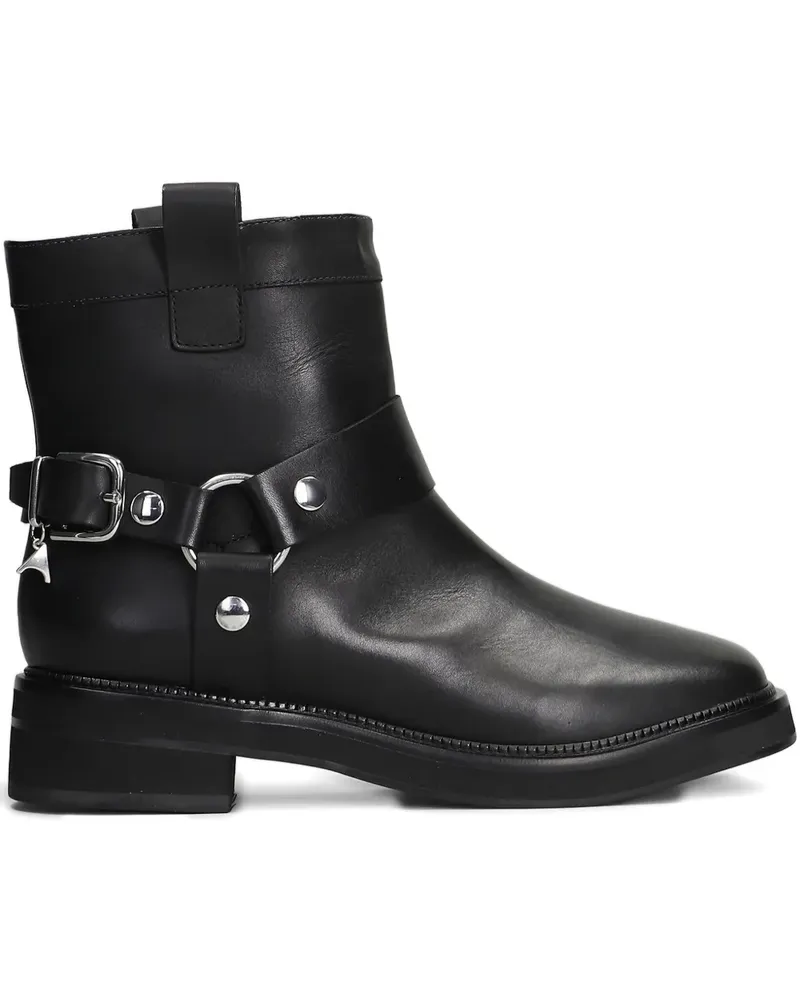 CARRANO buckle strap boots - Schwarz Schwarz