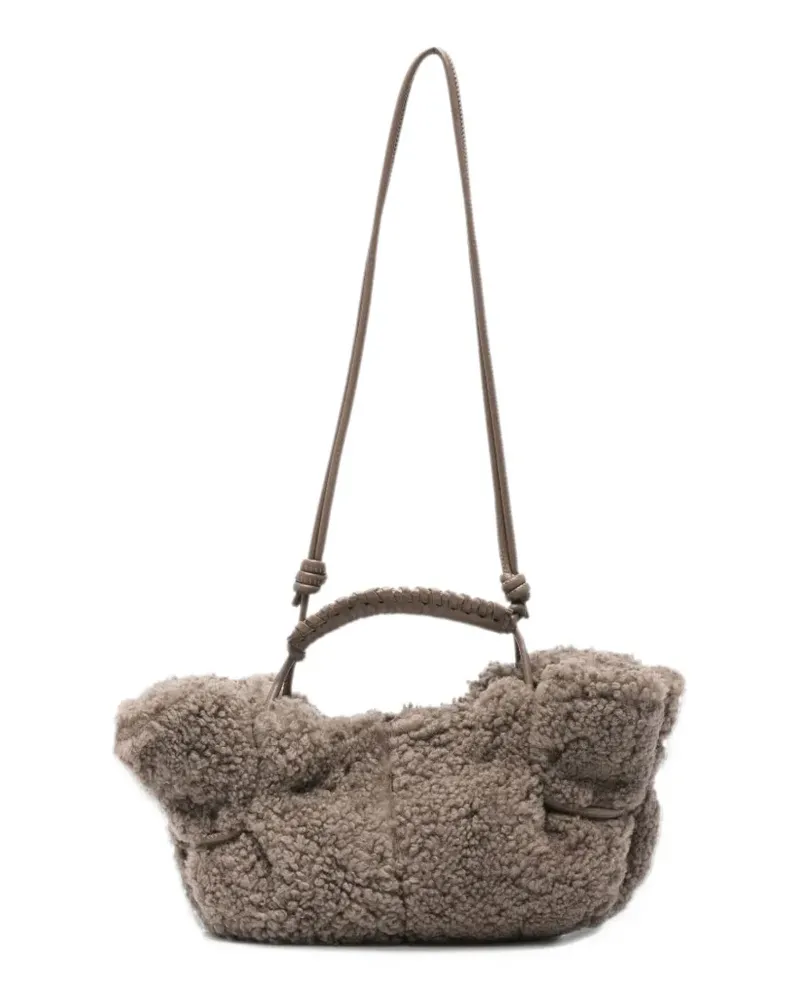 HEREU Arta Tote Bag mit geflochtenem Knotenhenkel - Grau Grau
