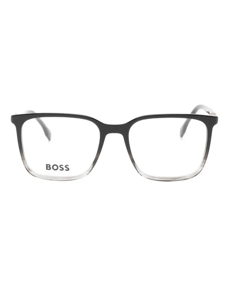 HUGO BOSS gradient-effect square-frame glasses - Schwarz Schwarz