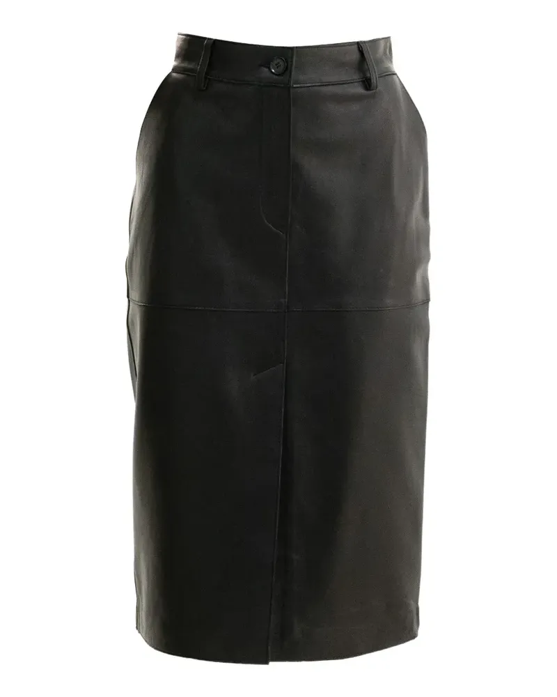 P.A.R.O.S.H. P.A.R.O H. Bleistiftrock aus Leder - Schwarz Schwarz