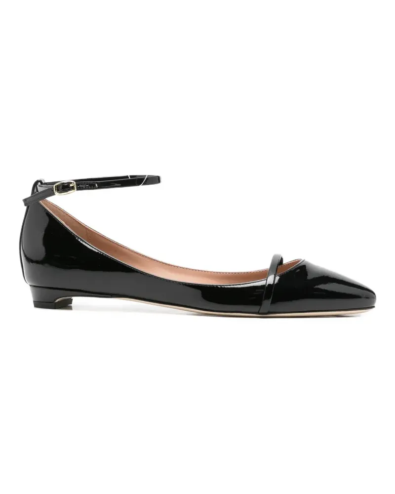 Malone Souliers Mary ankle-strap ballet flats - Schwarz Schwarz