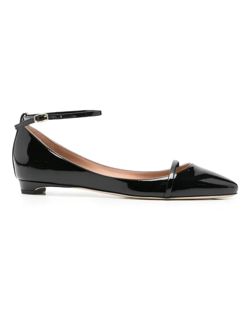 Malone Souliers Mary ankle-strap ballet flats - Schwarz Schwarz