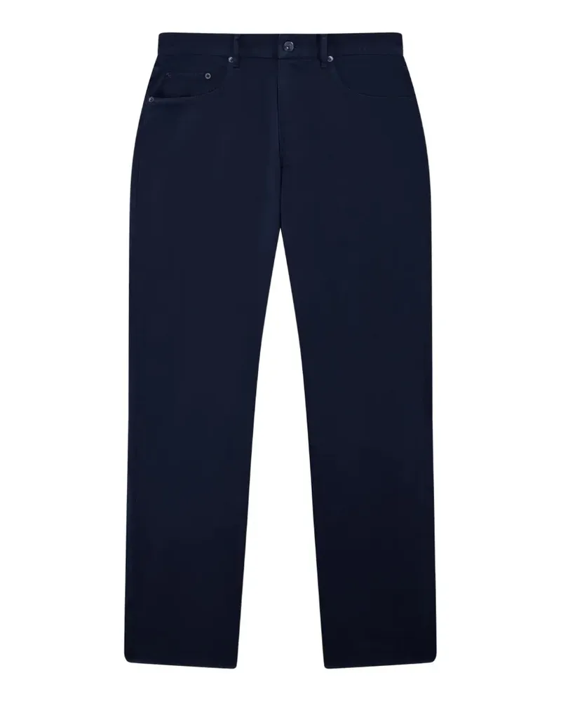 Frescobol Carioca Columbo button-fastening cotton trousers - Blau Blau