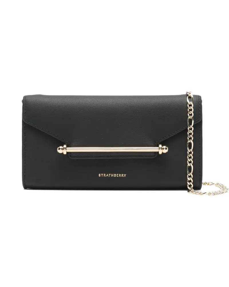 Strathberry large Melville clutch bag - Schwarz Schwarz