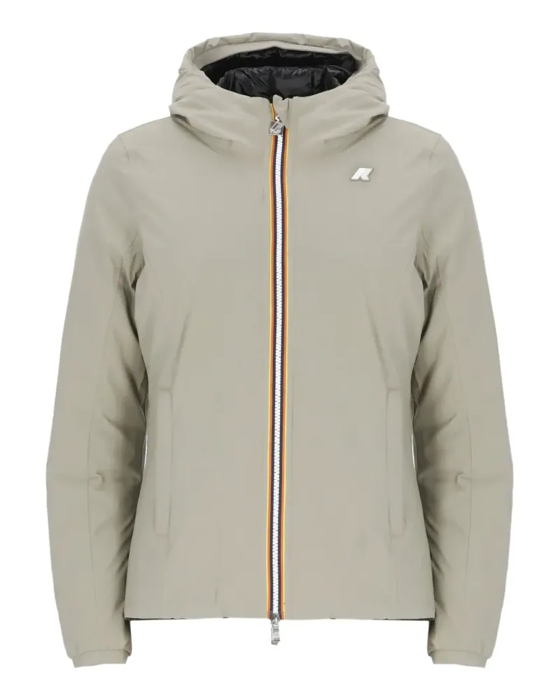 K-Way Lily logo-detail padded jacket - Nude Nude