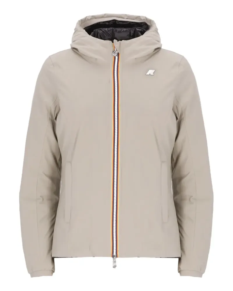 K-Way Gefütterte Lily Jacke mit Logo - Nude Nude