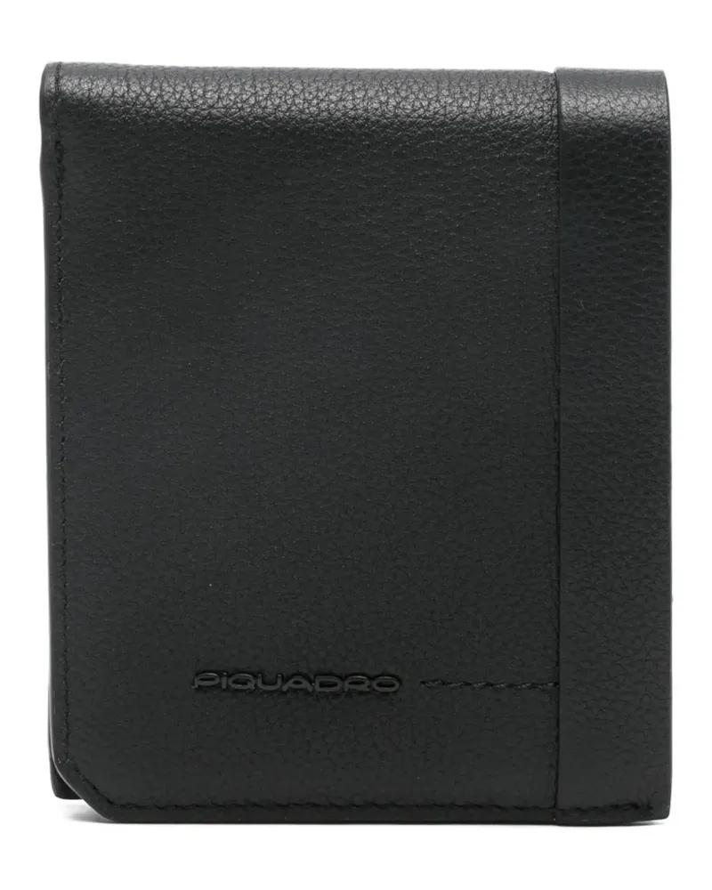 Piquadro Klassisches Portemonnaie - Schwarz Schwarz