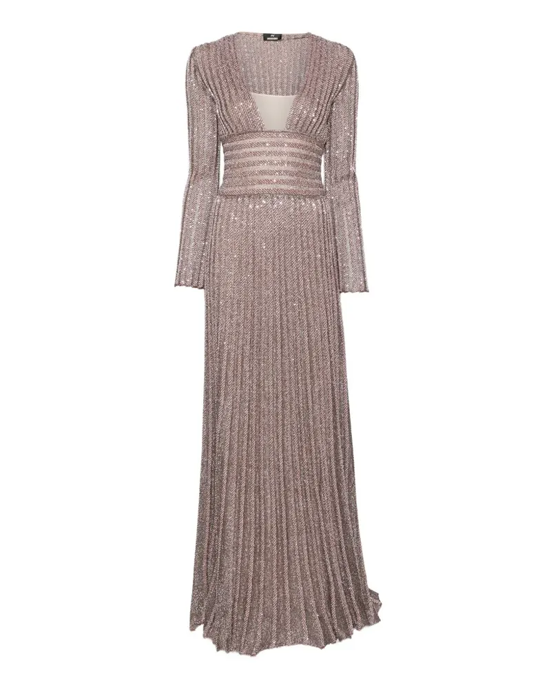 Missoni Maxikleid mit Pailletten - Braun Braun