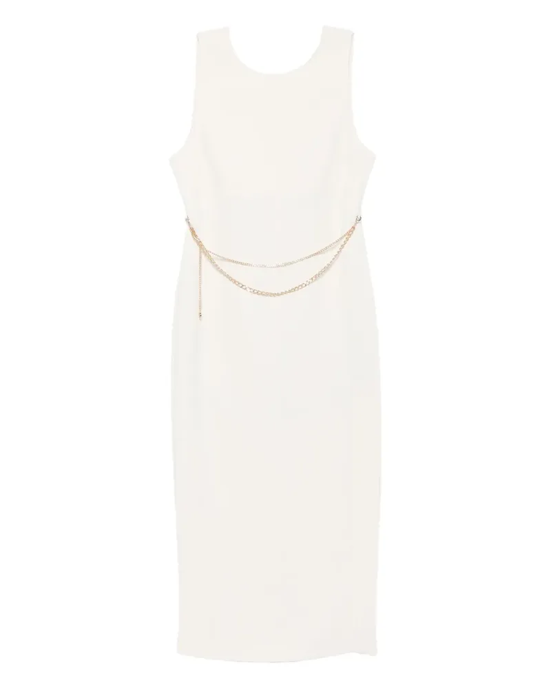 Twin-Set Midikleid mit Zierkette - Nude Nude