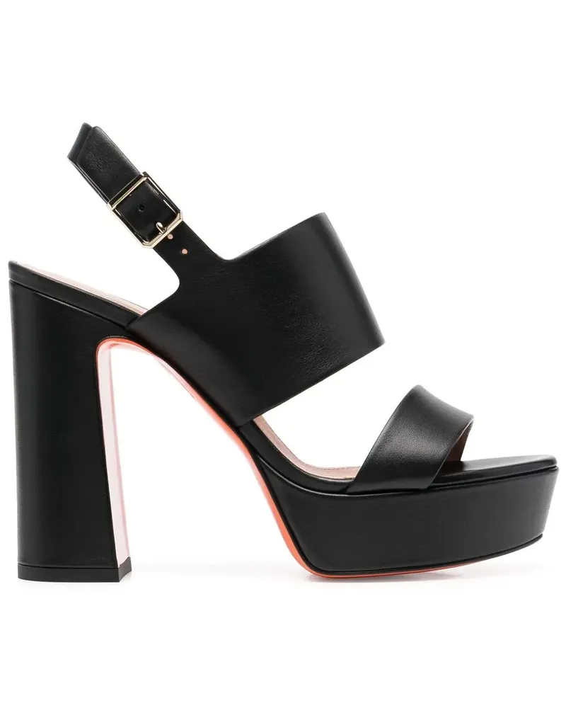 Santoni Whip Sandalen 120mm - Schwarz Schwarz