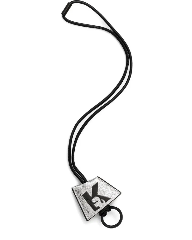 Karl Lagerfeld logo-patch charm wallet set (set of two) - Silber Silber