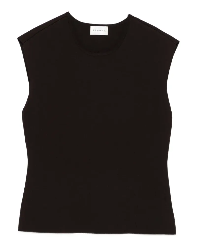 P.A.R.O.S.H. round-neck vest - Braun Braun