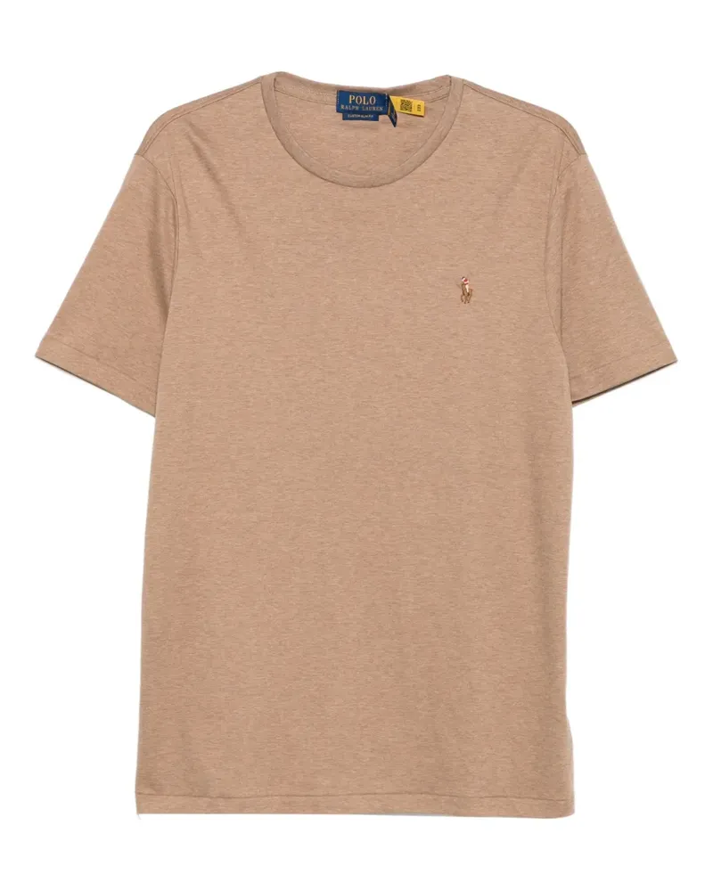 Ralph Lauren T-Shirt mit Polo Pony-Stickerei - Nude Nude