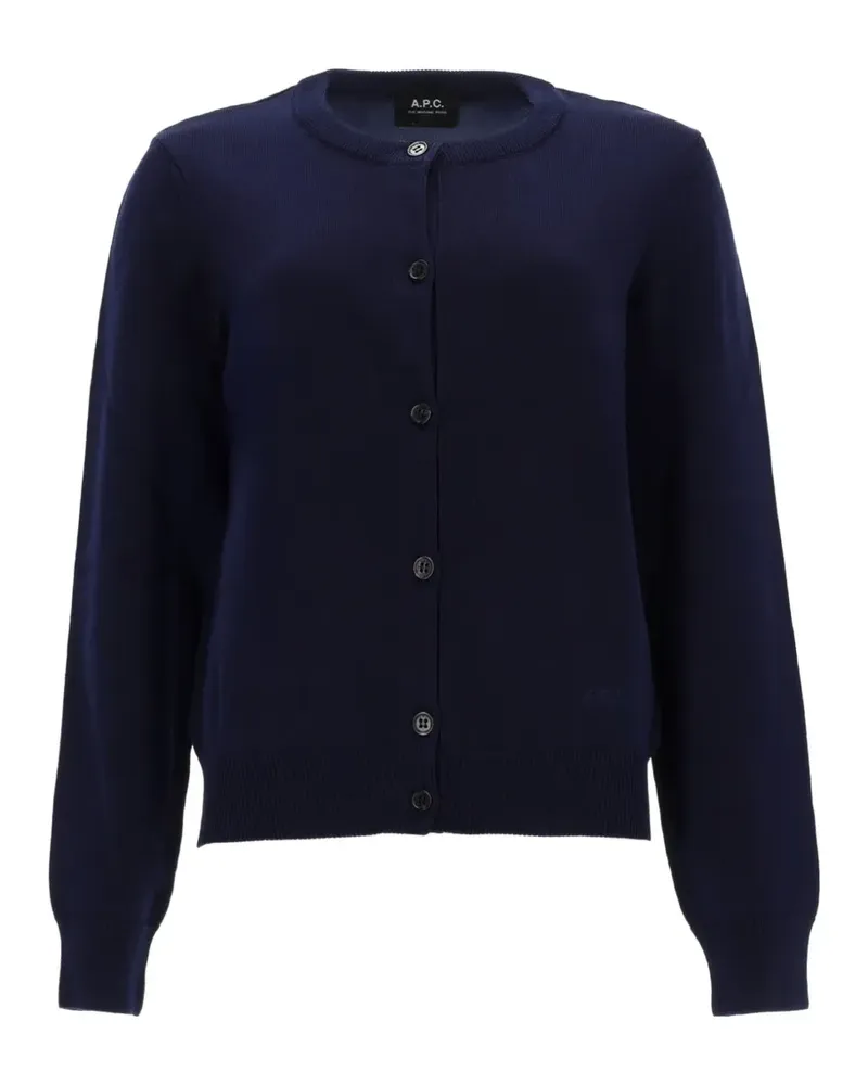 A.P.C. Leonie button-up knit cardigan - Blau Blau