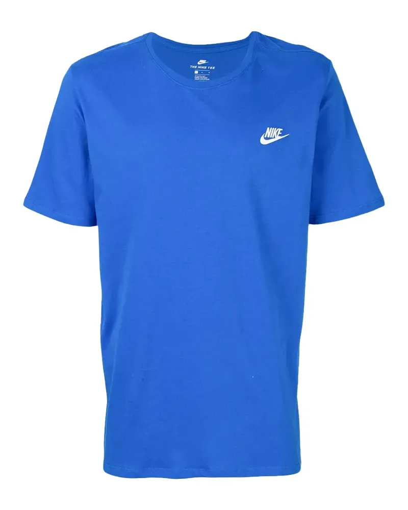 Nike embroidered logo T-shirt - Blau Blau