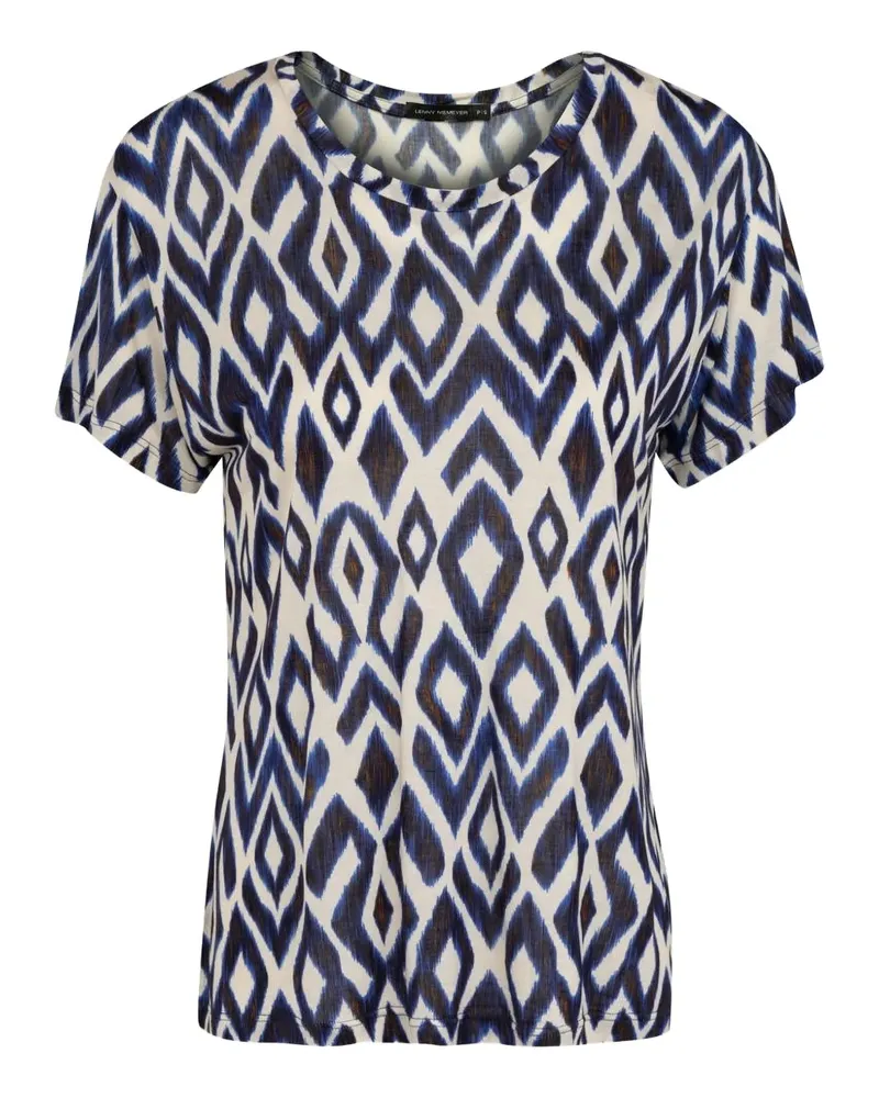 Lenny Niemeyer T-Shirt mit Rautenmuster - Blau Blau