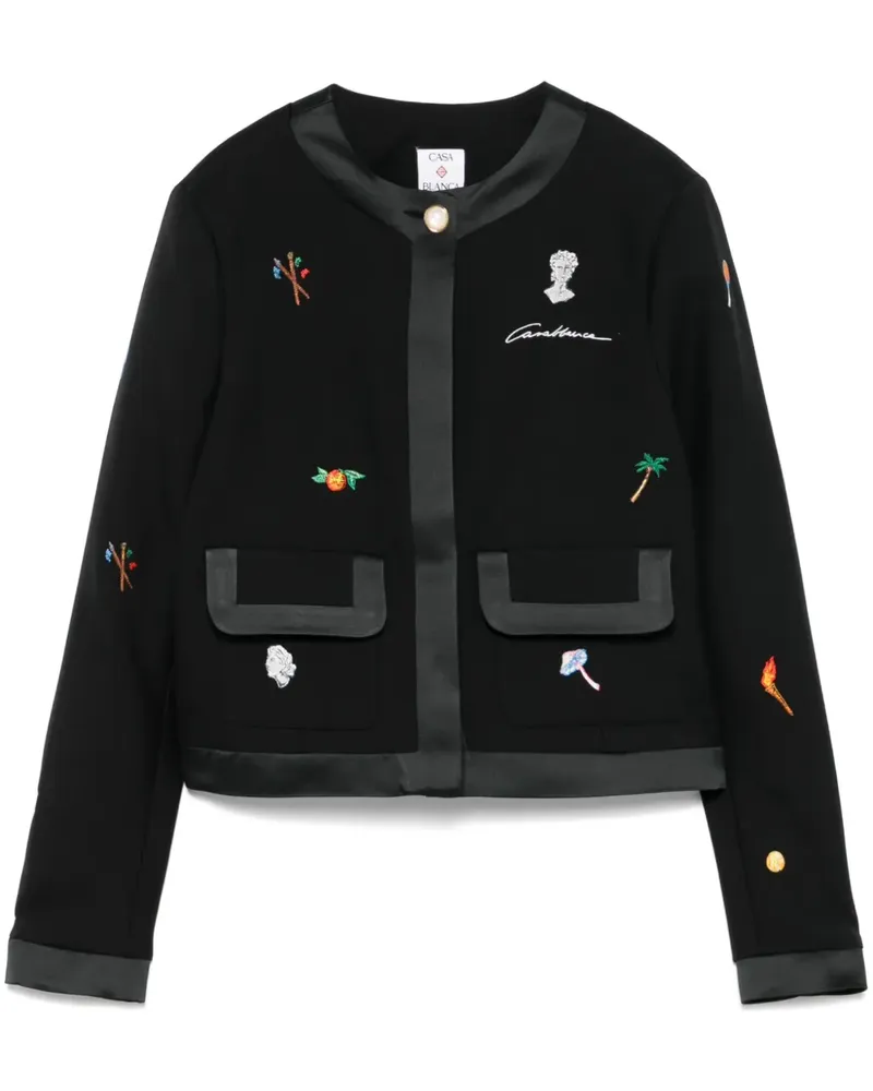 Casablanca Paris Jacke mit Stickerei - Schwarz Schwarz