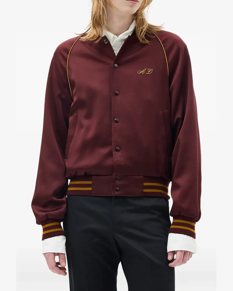 Ann Demeulemeester embroidered bomber jacket - Rot Rot