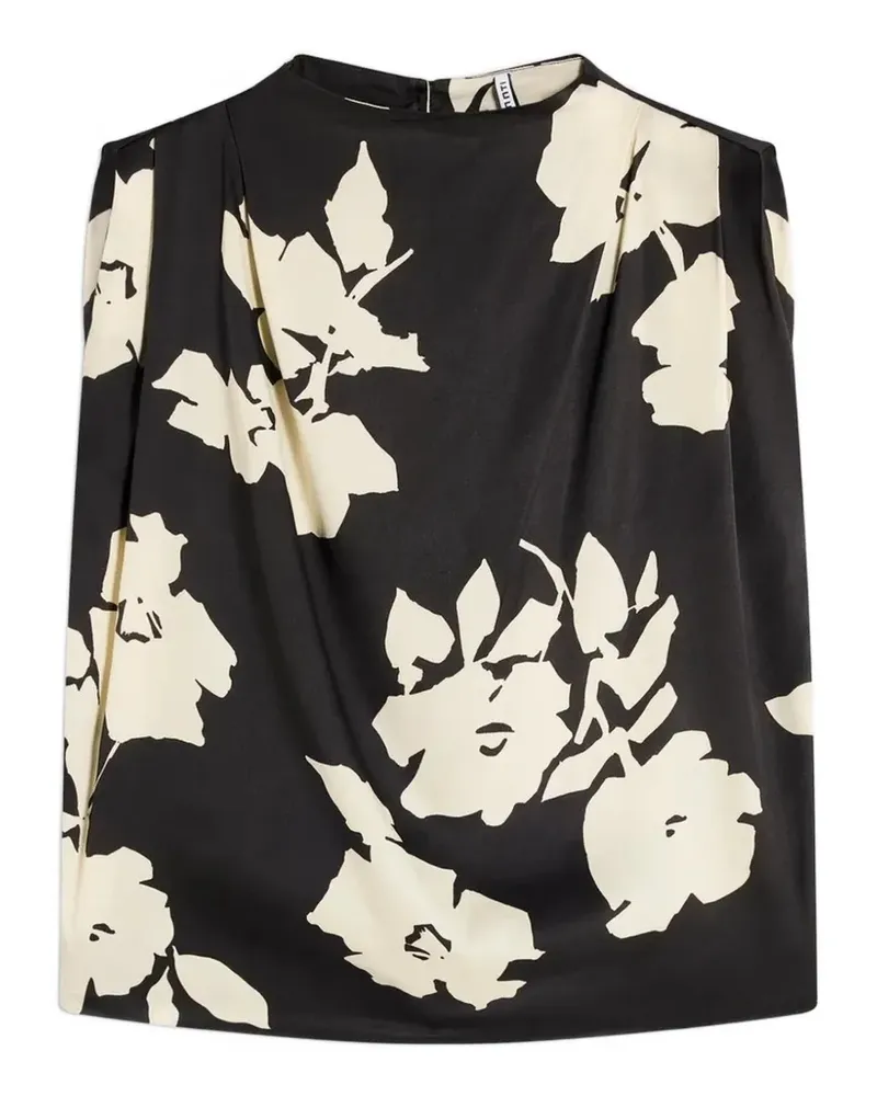Liviana Conti floral-print sleeveless top - Schwarz Schwarz